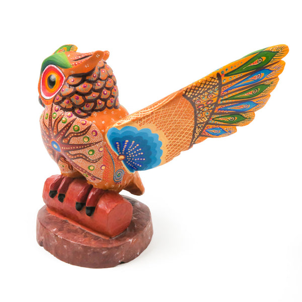 Owl - Oaxacan Alebrije Wood Carving - VivaMexico.com