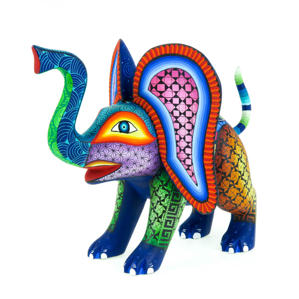 Baby Elephant - Oaxacan Alebrije Wood Carving