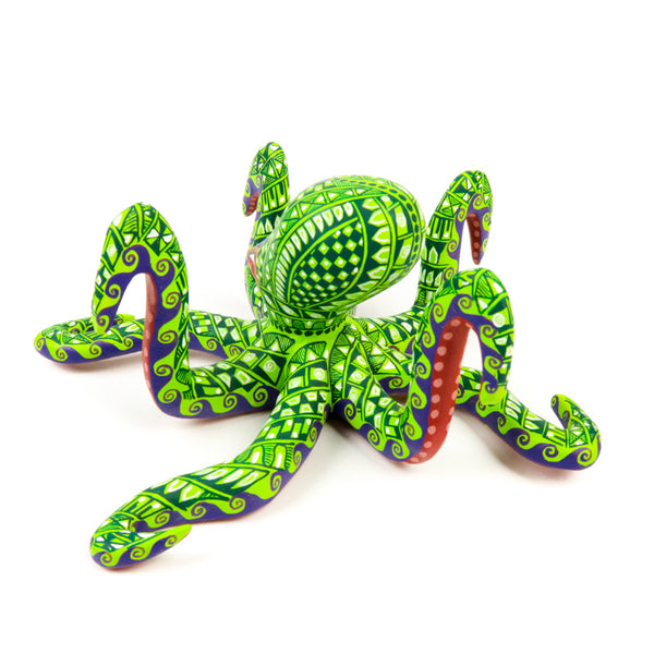 Octopus - Oaxacan Alebrije Wood Carving - VivaMexico.com