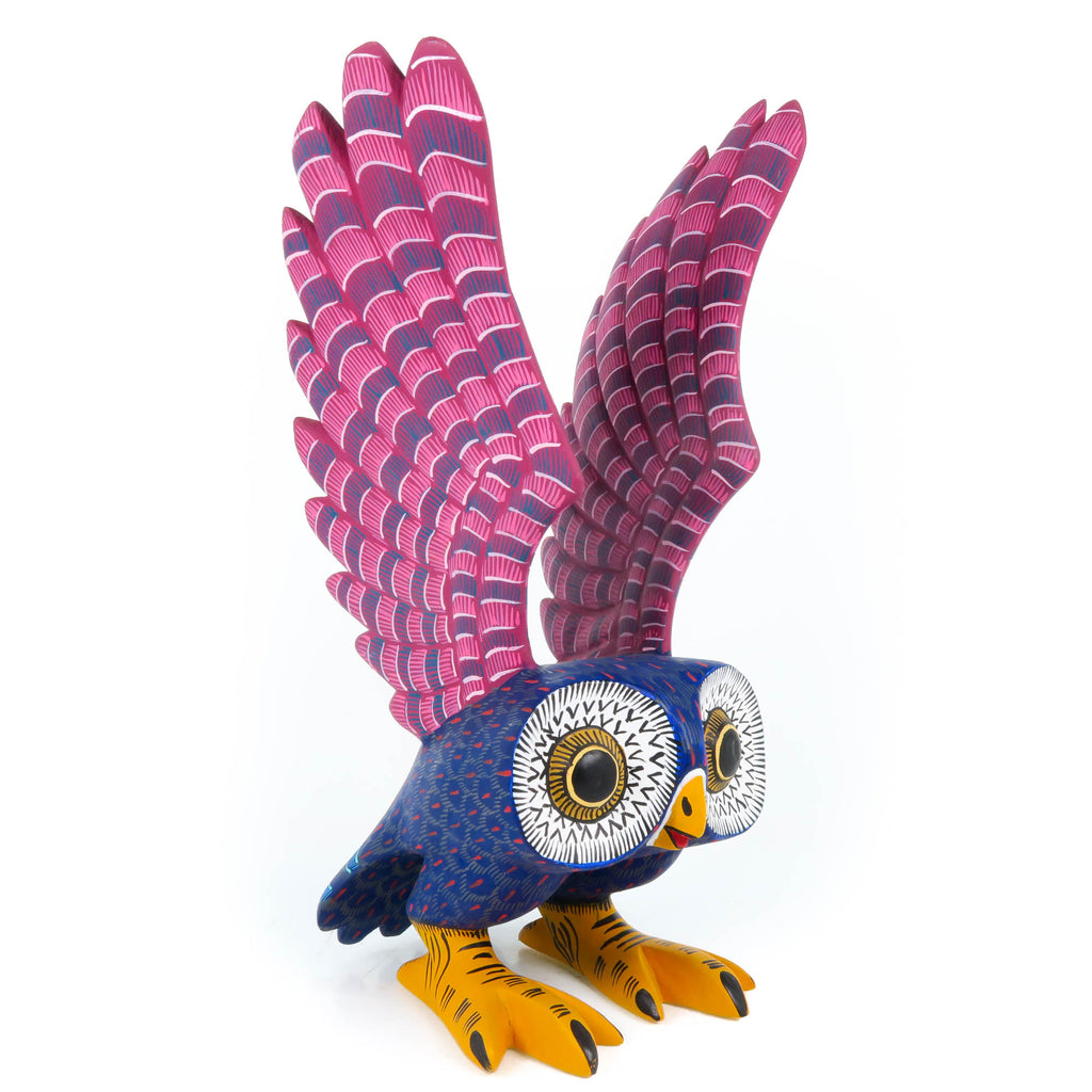 Cheerful Owl - Oaxacan Alebrije Wood Carving