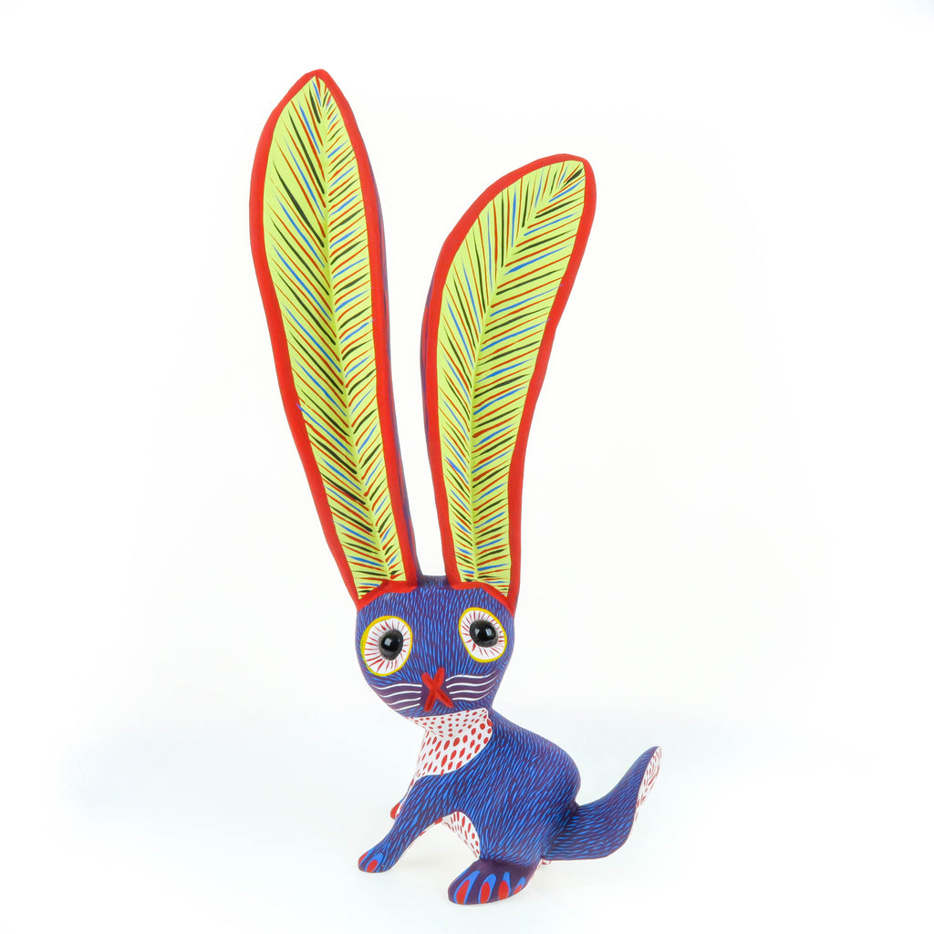 Purple Rabbit - Oaxacan Alebrije Wood Carving