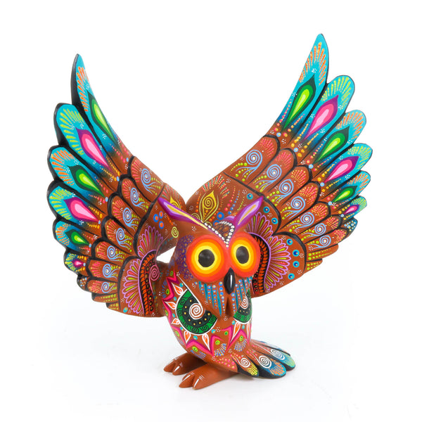 Fantastic Owl - Oaxacan Alebrije Wood carving