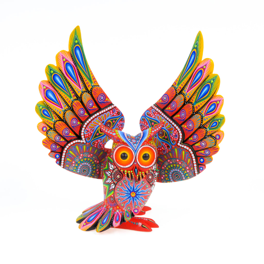 Elegant Owl - Oaxacan Alebrije Wood Carving