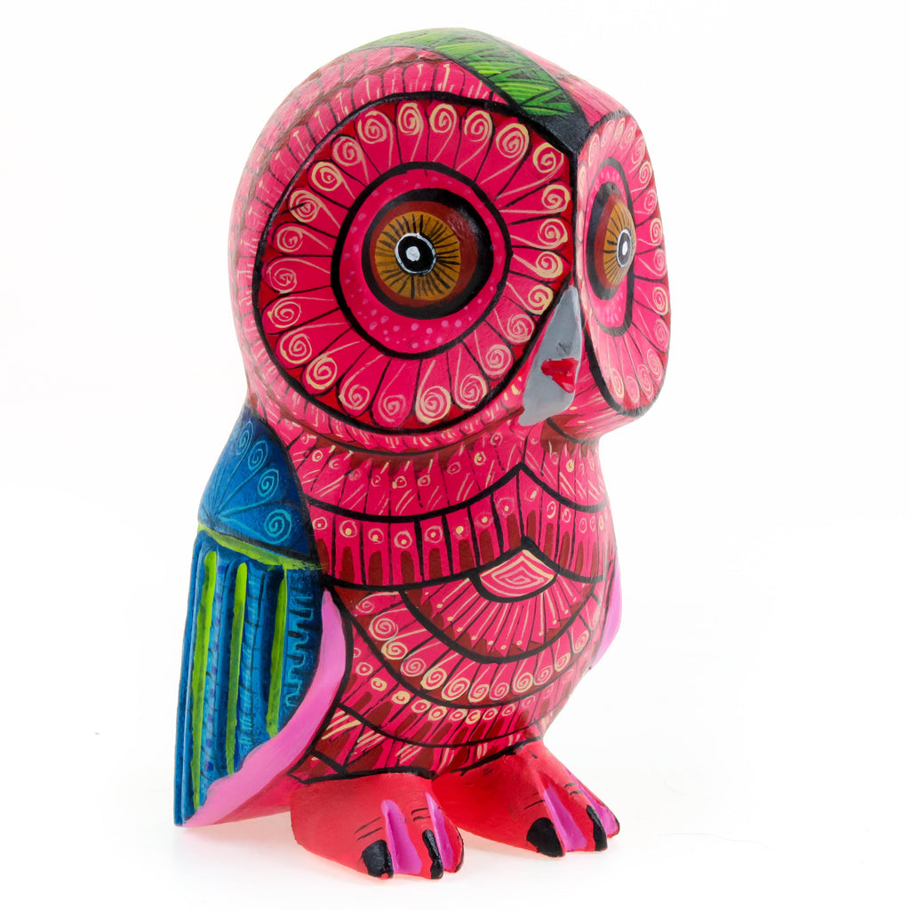 Fantastic Owl - Oaxacan Alebrije Wood Carving