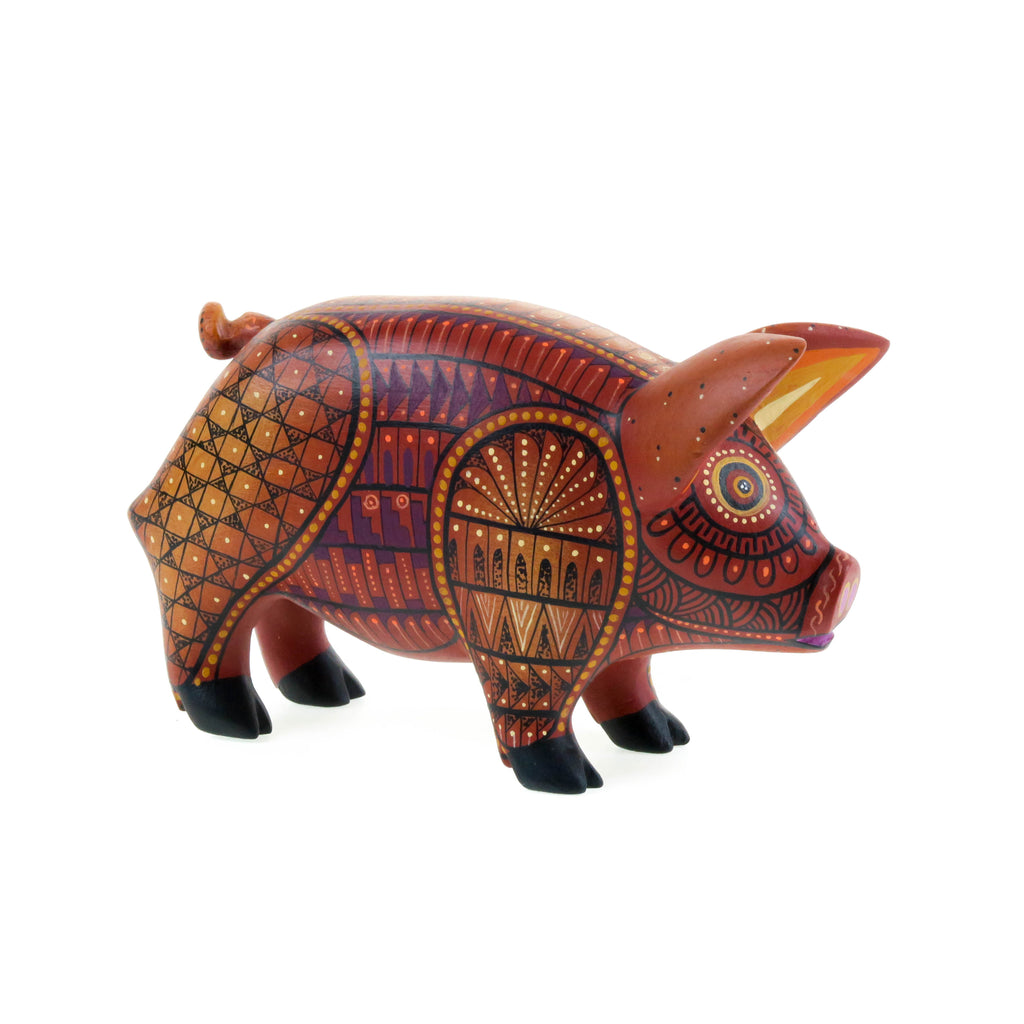 Adorable Pig - Oaxacan Alebrije Wood Carving