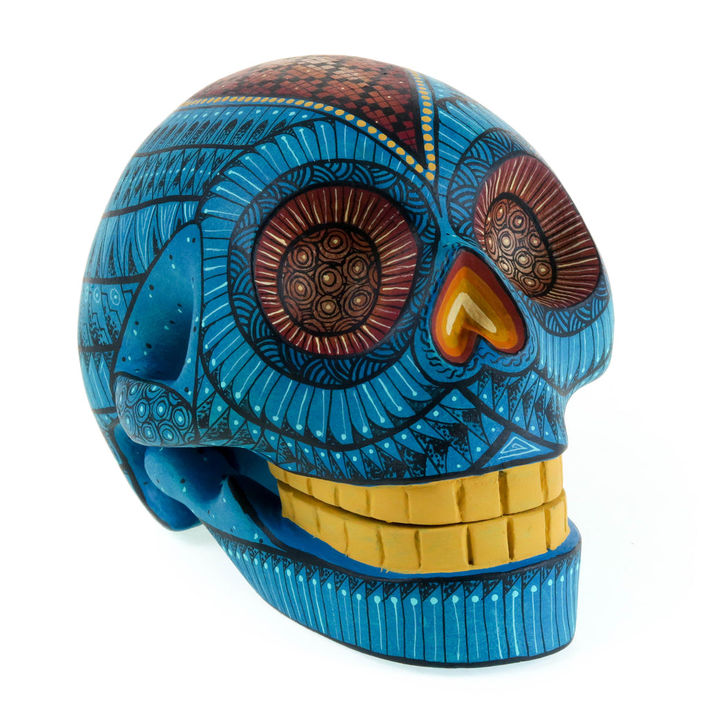 Day of The Dead Skull - Oaxacan Alebrije Wood Carving