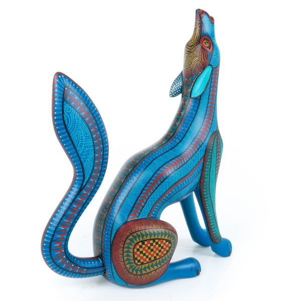 Howling Coyote - Oaxacan Alebrije Wood Carving