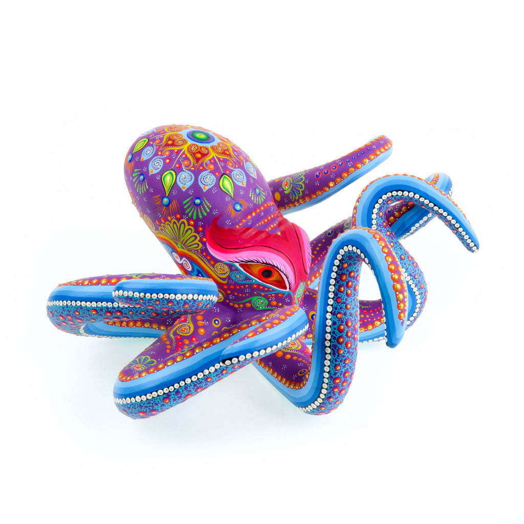 Octopus - Oaxacan Alebrije Wood Carving - VivaMexico.com - Mexican Art