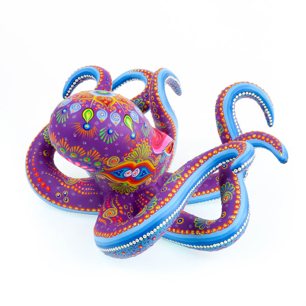 Octopus - Oaxacan Alebrije Wood Carving - VivaMexico.com - Mexican Art
