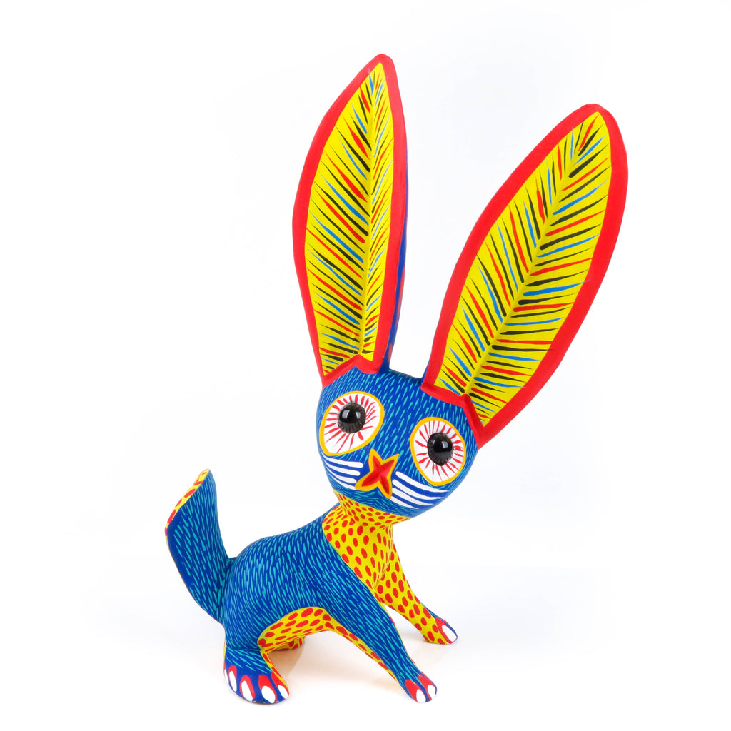 Marble Eyed Rabbit - Oaxacan Alebrije Wood Carving