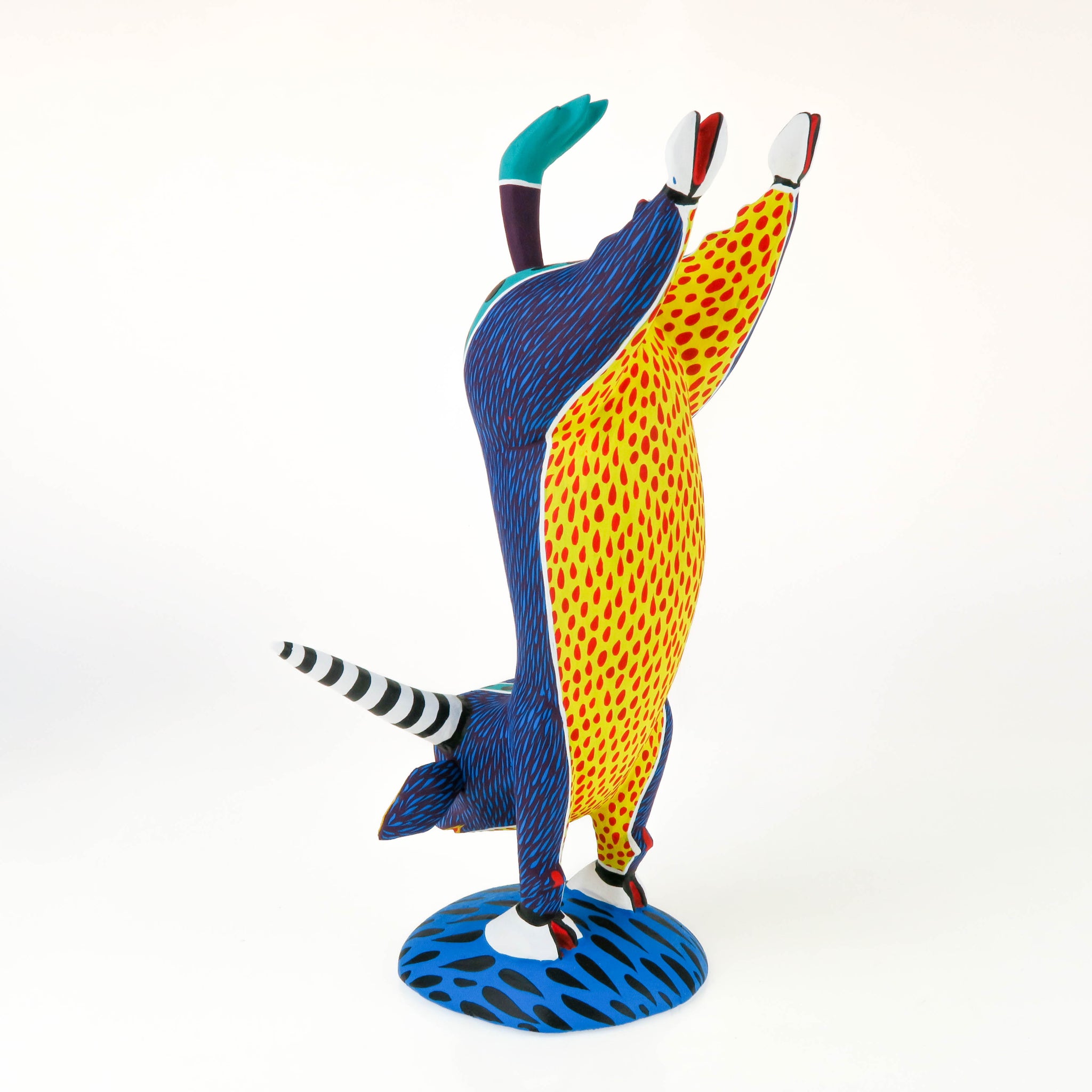 Blue Handstand Bull - Oaxacan Alebrije Wood Carving – VivaMexico.com ...