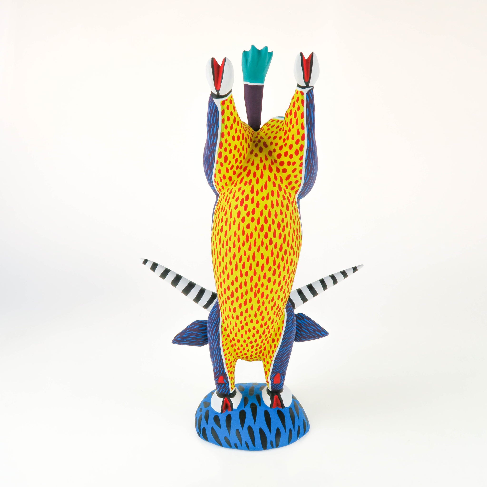 Blue Handstand Bull - Oaxacan Alebrije Wood Carving – VivaMexico.com ...