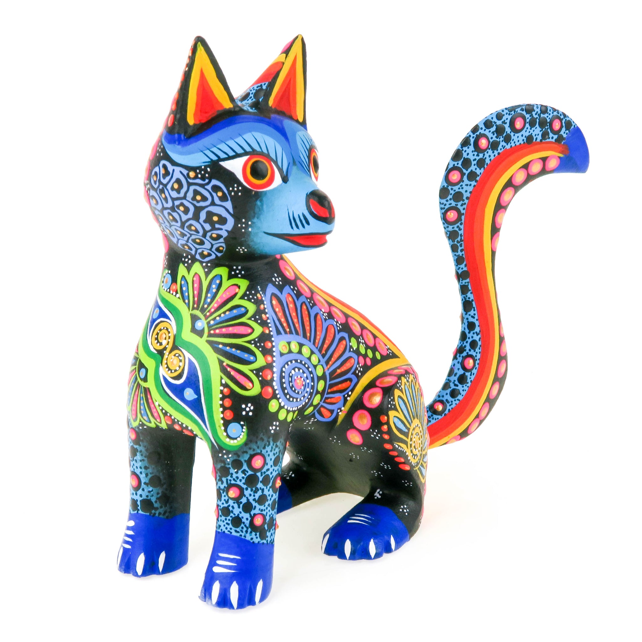 Beautiful Cat - Oaxacan Alebrije Wood Carving – VivaMexico.com ...