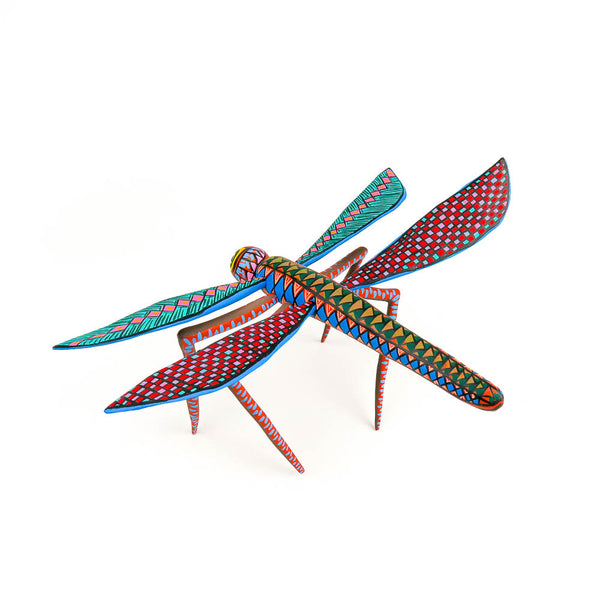 Dragonfly - Oaxacan Alebrije Wood Carving Sculpture - VivaMexico.com