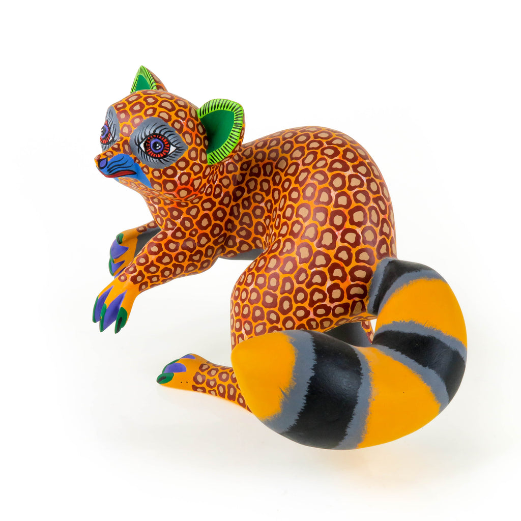 Whimsical Raccoon - Oaxacan Alebrije Wood Carving