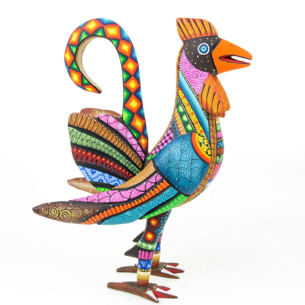 Charming Rooster - Oaxacan Alebrije Wood Carving
