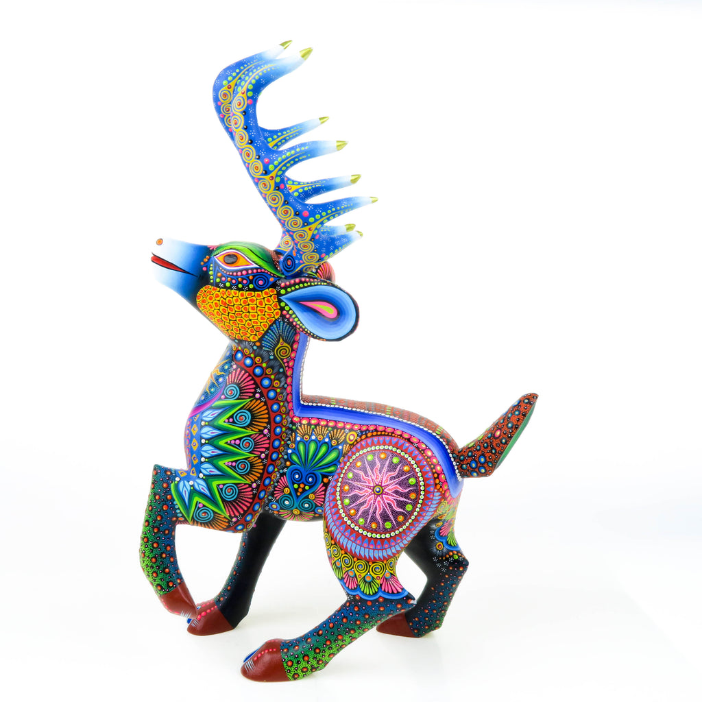 Cheerful Deer - Oaxacan Alebrije Wood Carving