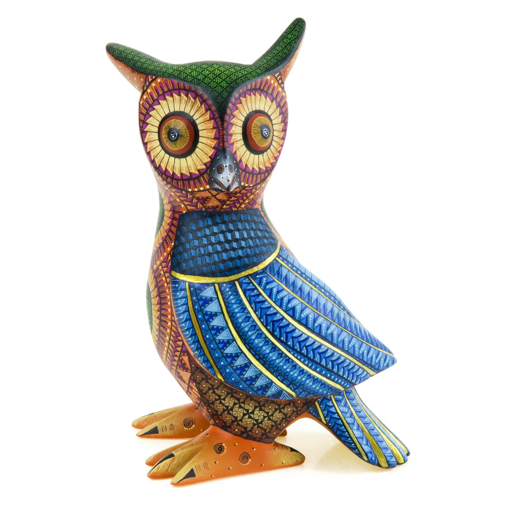Resting Owl - Oaxacan Alebrije Wood Carving