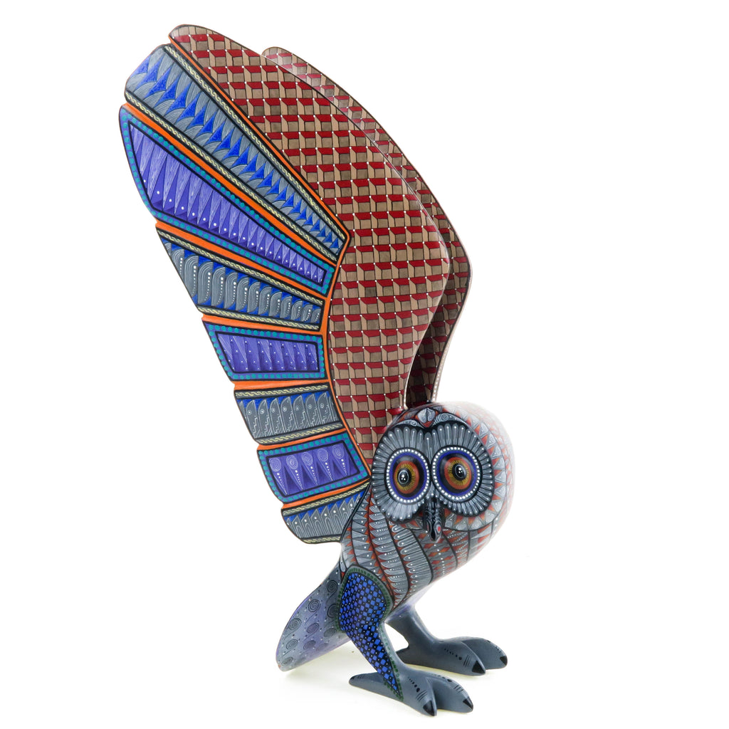 Magnificent Owl - Oaxacan Alebrije Wood Carving