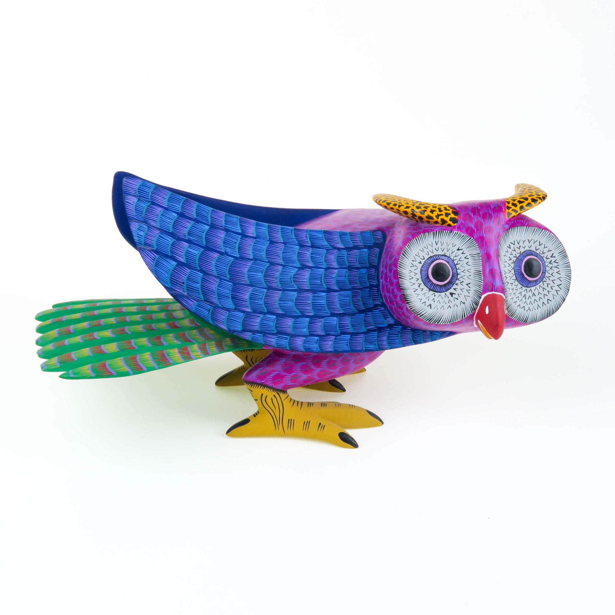 Beautiful Crouching Owl - Oaxacan Alebrije Wood Carving – VivaMexico ...