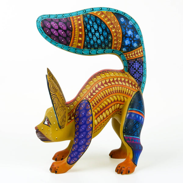 Curious Fox - Oaxacan Alebrije Wood Carving