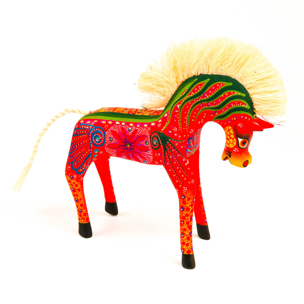 Fabulous Horse - Oaxacan Alebrije Wood Carving - VivaMexico.com