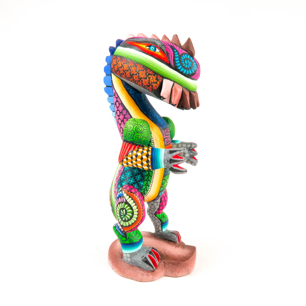 Dinosaur - Oaxacan Alebrije Wood Carving Sculpture - VivaMexico.com