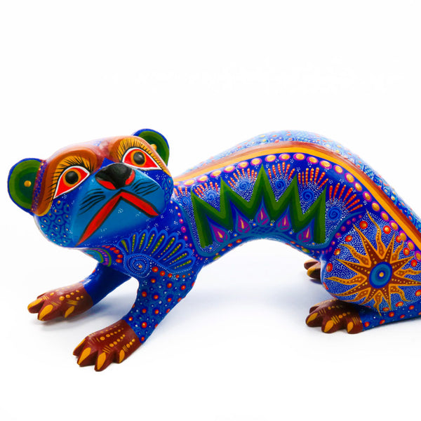 Blue Otter - Oaxacan Alebrije Wood Carving - VivaMexico.com