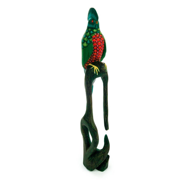 Quetzal Bird - Oaxacan Alebrije Wood Carving - VivaMexico.com